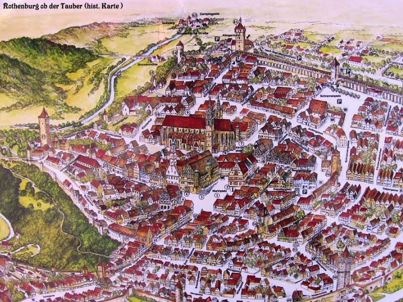 historischen Stadtkarten