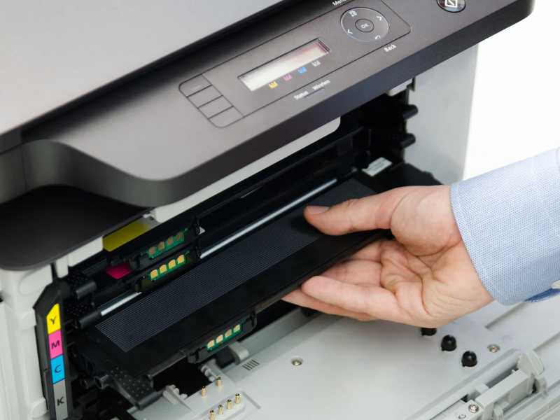 Druckertoner ist ein trockenes Pulver